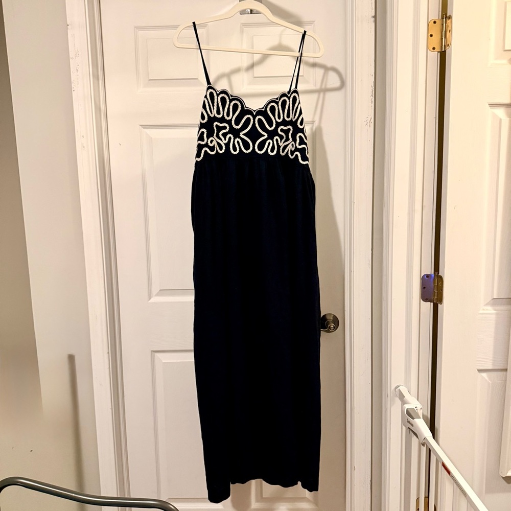 Target A New Day Women's Maxi A-Line Dress with Embroidery and Pockets